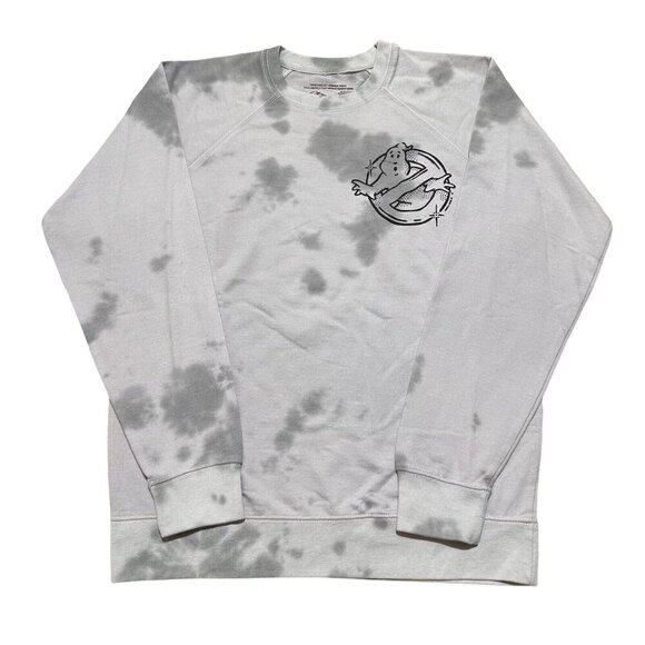 Urban Outfitters Size S Joshua Vides Ghostbusters Gray Pullover Crew Sweatshirt - Picture 2 of 5